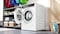 Bosch Series 8 Free-Standing Washing Machine, Front Loader 9 kg 1400 rpm, Programmable, LED-display, EcoSilence Drive, Home Connect - Remote Monitoring and Control, White, WGB244A0GC