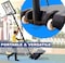 SKY LAND Sports Basketball Hoop   Basketball Goal on Wheels Adjustable Height 5 - 10 FT, 44&quot; Backboard For Adults &amp; Kids, Outdoor Basketball Stand, EM-1873