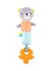 Moon Jungle Friends Soft Rattle Toy - Bear, 18X8X5cm