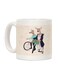 muGGyz Printed Ceramic Coffee Mug White 11Ounce