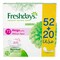 FRESHDAYS  DAILY COMFORT ODOR CONTROL NORMAL PANTYLINERS X72