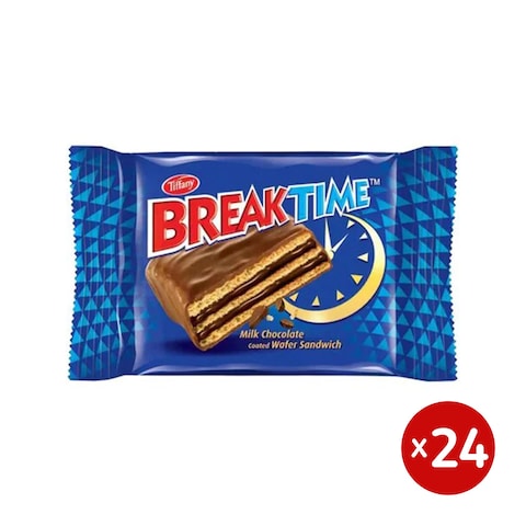 Tiffany Break Time Milk Chocolate Wafer Sandwich - 16 Gram - 24 pieces