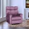 In House Velvet Rocking Recliner Chair - Light Purple - AB011