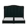 In House Shumt Linen Bed Frame - Queen - 200x140cm - Dark Green