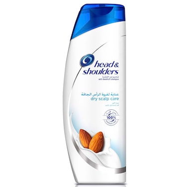 شامبو هيد أند شولدرز ضد القشرة للعناية بفروة الرأس الجافة مع زيت اللوز 200 مل