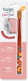 Flipper Toothbrush Cover &amp; Toothbrush Flp Twigo Basic Combo Pack/Flora Pink