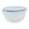 Lock &amp; LockClassic Round Plastic Food Container HSM943 Clear/Blue 480ml