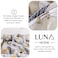 Luna Home Qeen size 6 pieces, bedding set, beautiful leaves design.