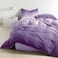 Luna Home-Queen size 6 pieces, Ombr&eacute; Royal Purple Bedding set.