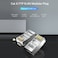 Generic-Silver  IDCR0-100 Cat.6 Network Connector RJ45 Modular Plug Gold-plated Contacts PC Material Cat.6 FTP 100 Pieces