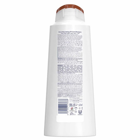 Dove Shampoo For Nourishing Oil Care - 600 Ml