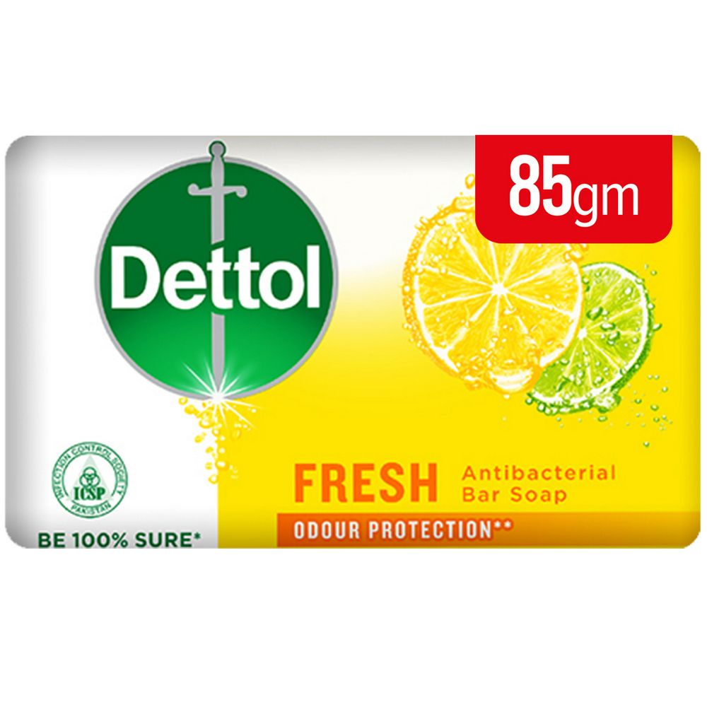Dettol Fresh Antibacterial Soap 85 gr (Pack of 2)