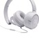 JBL T500 On Ear Wired Headphones With Mic White