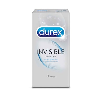 Durex Invisible Extra Thin Condom 12 pieces