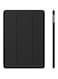 Ultra Slim Lightweight Stand Case With Translucent Frosted Back Smart Cover For 2017 Apple iPad 9.7inch Black