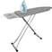 Bktd Ironing Board, Heat Resistant Cover Iron Board With Steam Iron Rest, Non-Slip Foldable Ironing Stand Heavy Sturdy Metal Frame Legs Iron Stand(29*85*133 cm), Silver Gray