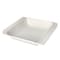 Danny Home BW009-2 Fine Porcelain Square Deep Plate 8 Inch White