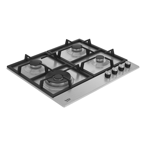 Beko Built-In Hob Gas HIAW64225SXL, 1 Year Manufacturer Warranty