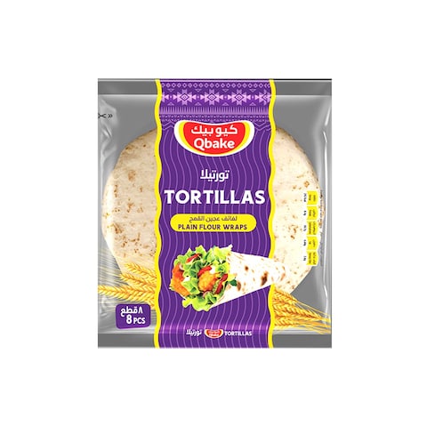 Qbake Tortillas Plain Flour Wraps 360g