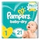 Pampers New Baby Dry Diapers Carry Pack Size 1 21 Count 2 5kg