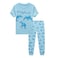 Boys Short Sleeve Long Pajama Set_Grey_3-4Y+