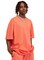 Mei Stylish Men&#39;s Casual Breathable Loose Shoulder Oversize Crew Neck T-shirt, L Size, Orange