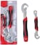 Generic 2Pcs Multi-Function Universal Quick Snap N Grip Adjustable Wrench Spanner Set