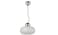 Pendant lamp, chrome-plated/opal white glass36 cm