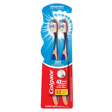Colgate 360 Interdental Toothbrush Multicolour 2 PCS
