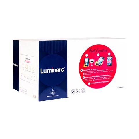 LUMINARC DINNER SET 46P OPAL ASST