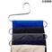 ZOBER S Shaped 5 Layer Pant Hanger   Stainless Steel   Multilayer Closet Storage   For Pants, Jeans, Trousers, Scarfs, Towels