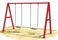 RBWTOYS New Outdoor Swing Series  with Premium Metal, Playset for Kids.  RW-13105.  220x150x250cm.