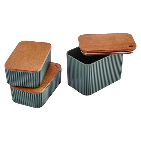 Karaca Massimo Storage Container Set - 3 Pieces - Green