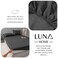 Luna Home-Single Size 3 Piece Set, Bedsheet with 2 Pillow Cases, Black Color