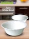 ROYALFORD 2-Piece Spin Bowl Set White 4.5centimeter