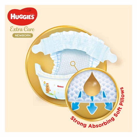 Huggies Extra Care Newborn Baby Diaper Jumbo Size 1 64 Count