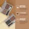 MENOW - 2 Color Attraction Eyebrow Powder With One Eyeliner Pen 01 1.5g 2pcs
