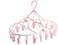 Aiwanto Drying Rack 18 Clip Drying Rack for Cloths Clip and Drip Cloth Hanging Rack (Pink)