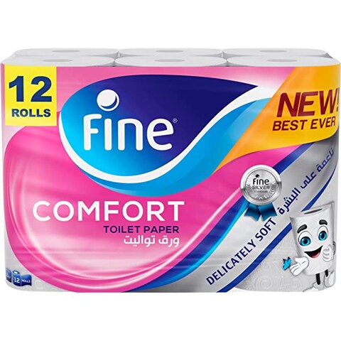 Fine Toilet Tissue 2Ply 180 Sheet X12
