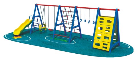 Rbwtoys New Outdoor Swing Series With Premium Metal, 4 In1 Swing, Slide, Hanging And Climbers For Kids RW-13103 670&times;270&times;200cm