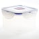 Lock &amp; Lock Classic Plastic Square Food Container Clear/Blue 680ml