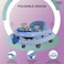Lovely Baby Foldable Kids Walker BW05 with Adjustable Height, Musical Toys, Rotating Wheels, Comfortable &amp; Safe Activity Walker for Toddlers, Small Infant Boy Girl 6-18 months - Blue