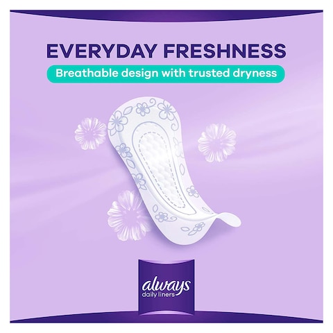 Always Daily Liners Comfort Protect Pads - Fresh Scent - 40 Pads