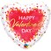 Qualatex Valentine’s Watercolour Hearts Foil Balloon- 18-Inch Size