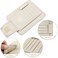 Car Tissue Holder Organizer with Accessories Glasses Holder Card Registration Holder Hanging Sun Visor (Beige)
