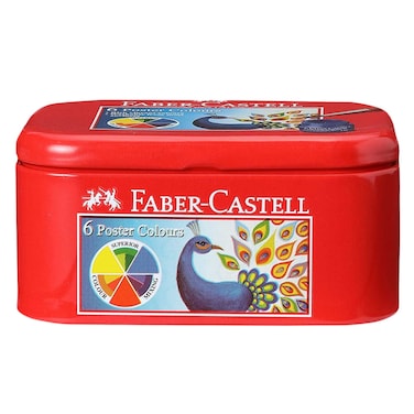 Faber Castell 575807 Poster Colours 6 Pieces