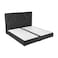 In House Janwa Velvet Bed Frame - Queen - 200x160 cm - Dark Gray