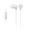 Sony In-Ear Lightweight Headphones, With Smartphone Control, White (MDREX15APW)