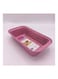 Almufarrej Rectangle Deep Cake Mould Pink 25 x 6 x 13cm