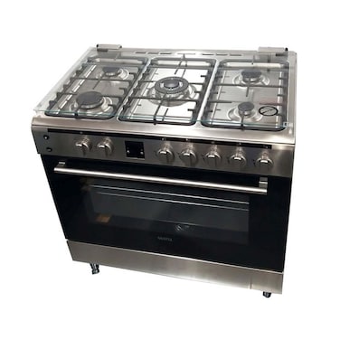 Vestel 5 Burner Gas Cooker F96F51X 90x60cm Silver